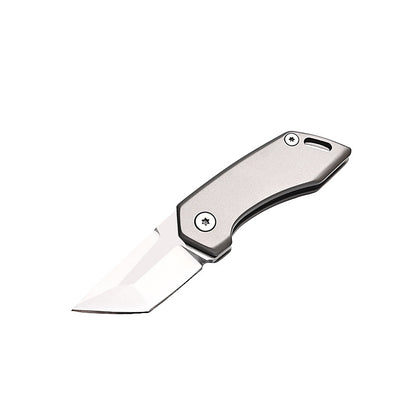 MASALONG MA-TY-054 Cuchillo plegable de aleación de titanio, cuchillo para exteriores afilado y portátil, abridor de botellas multifuncional de autodefensa, llavero portátil, cuchillo de desempaquetado