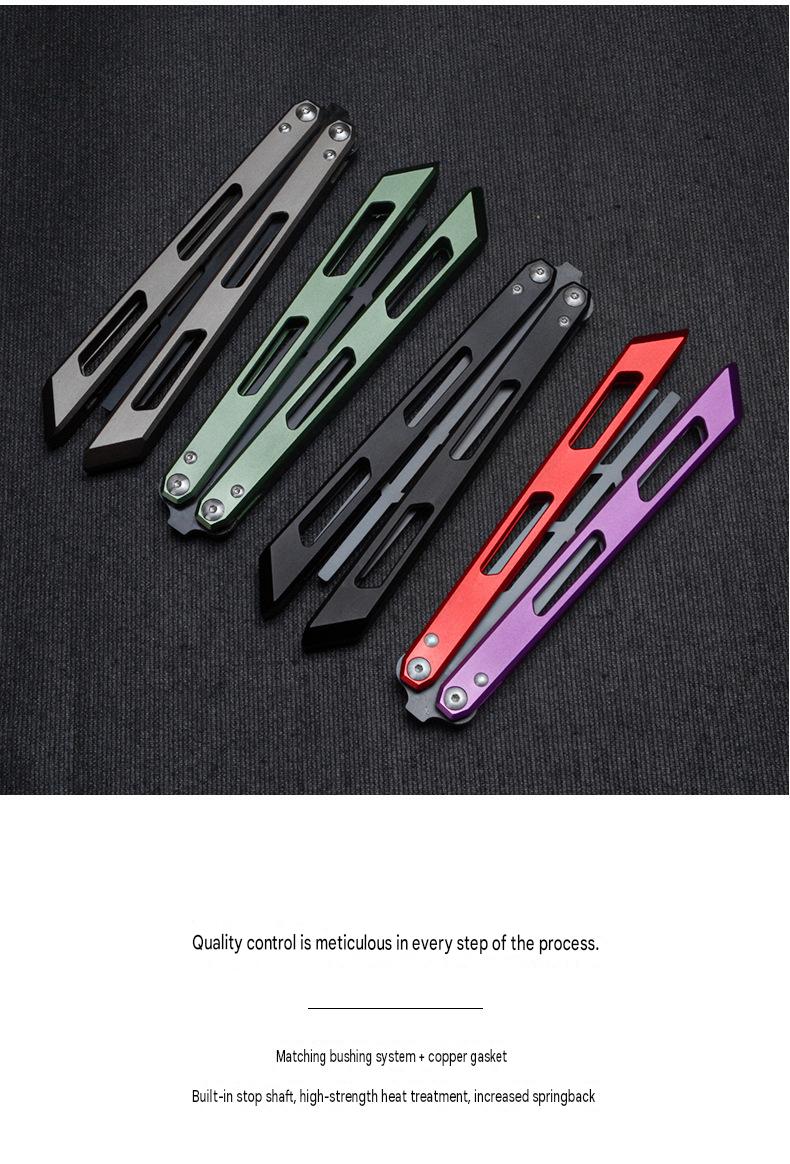 MASALONG Butterfly Style Trainer - Unsharpened Folding Practice Tool MA-TJD-Balis-7