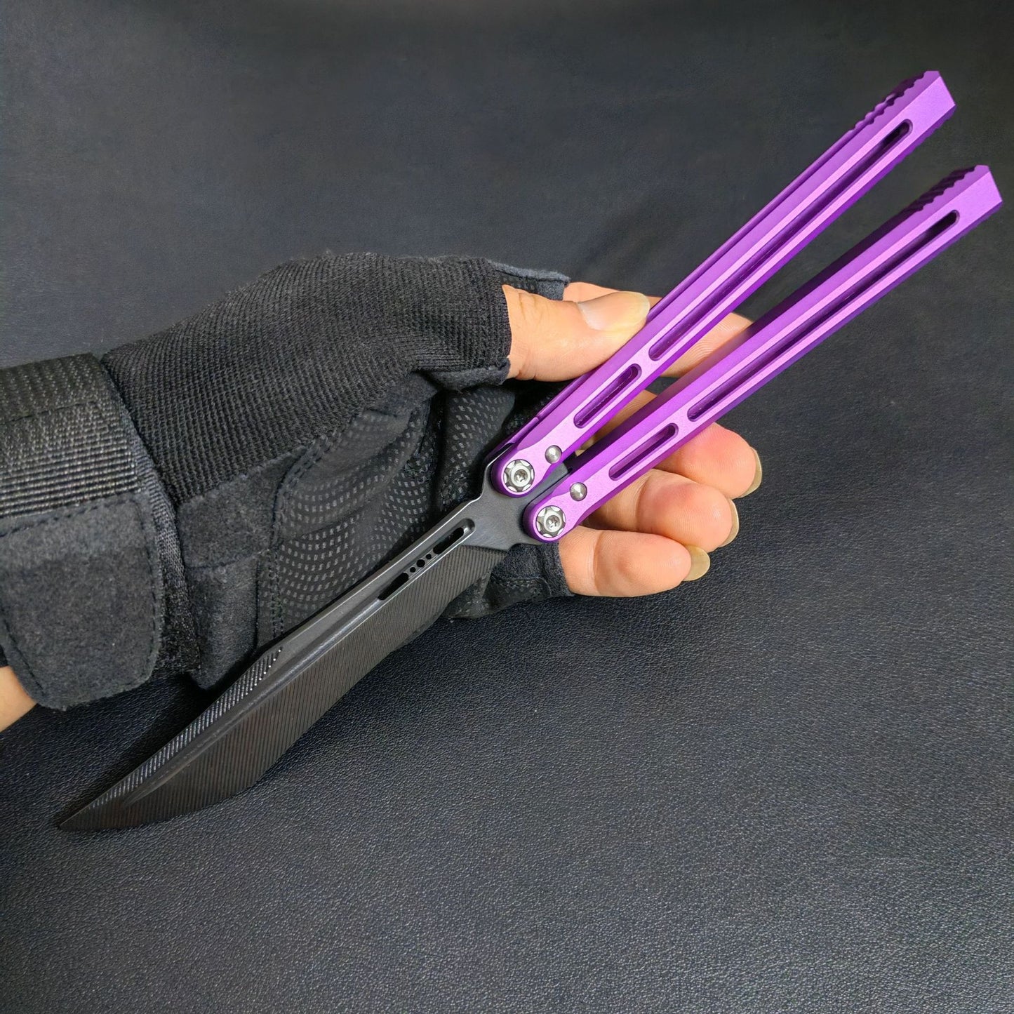 MASALONG Unsharpened Training Butterfly Knife - EDC Practice Balisong Tool