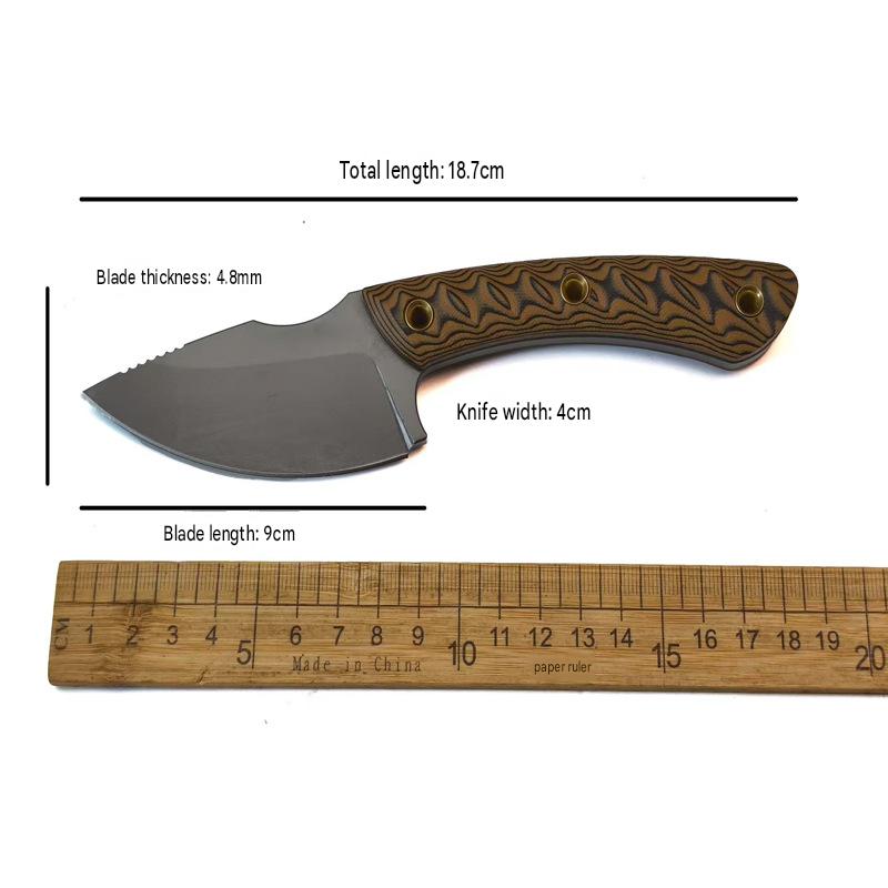 MASALONG USA-10 Fixed Blade Knife - G10 Handle Outdoor EDC Utility KNI-FD-039