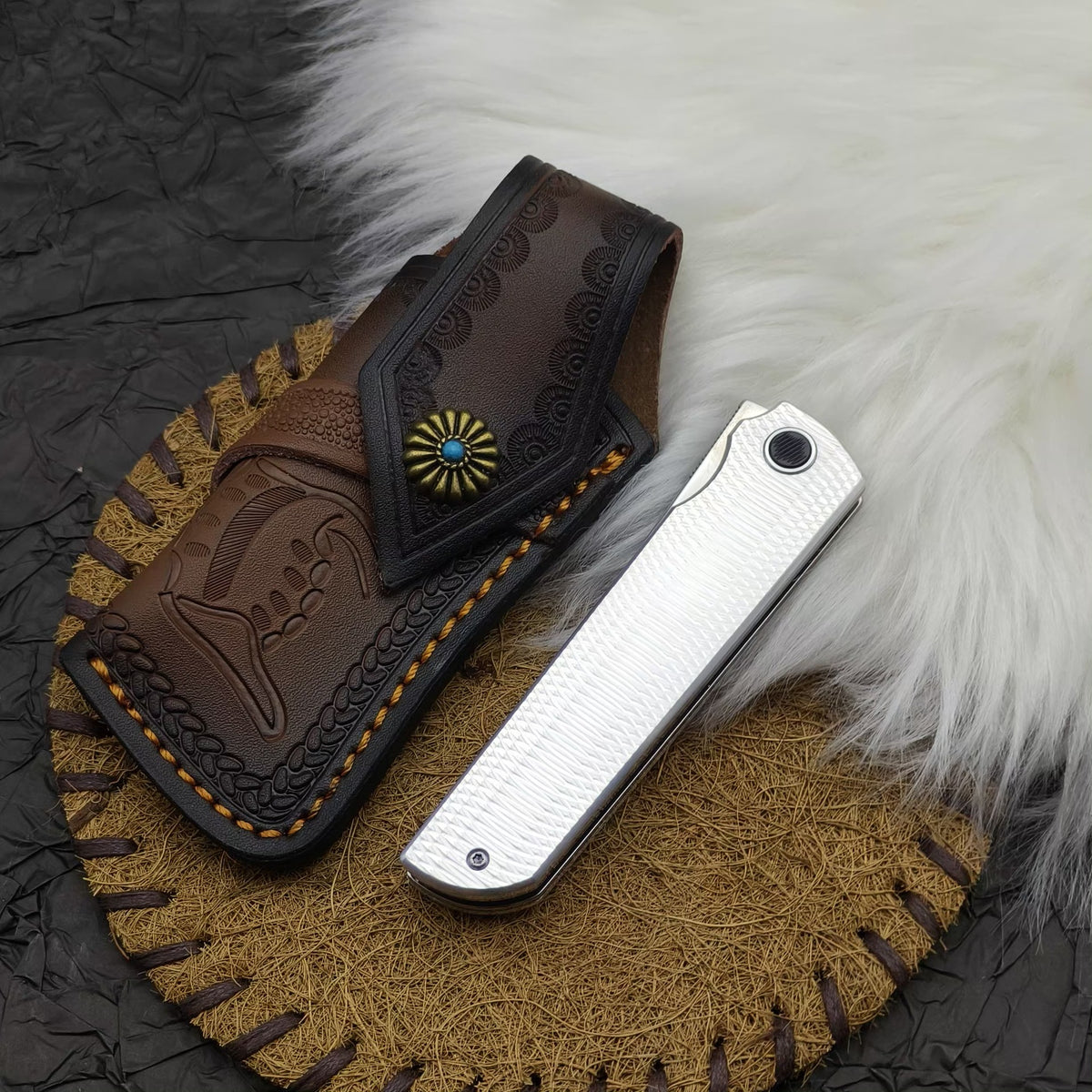MASALONG SKF-11 Steel Folding Pocket Knife - EDC Camping Utility Tool