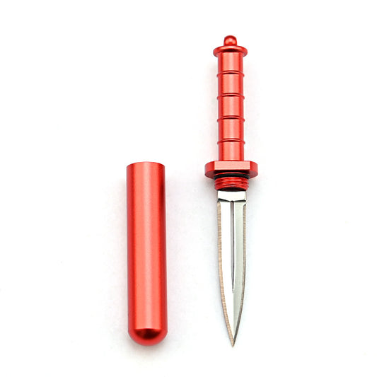 MASALONG MA-TY-036 Cuchillo creativo para abrir cajas de desembalaje, mini llavero afilado, cuchillo colgante para fruta, cuchillo portátil de bolsillo a prueba de lobos