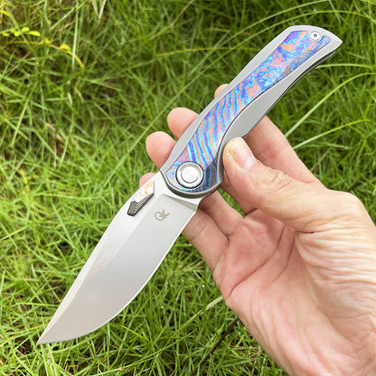 MASALONG M390 Titanium Folding Knife - Outdoor Camping EDC Utility KNI-FD-038