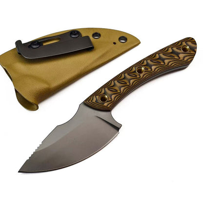 MASALONG USA-10 Fixed Blade Knife - G10 Handle Outdoor EDC Utility KNI-FD-039