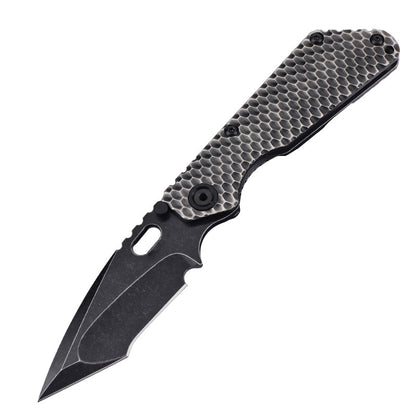 MASALONG D2 Steel Folding EDC Utility Knife - Titanium Handle Outdoor Tool Kni-fd-019