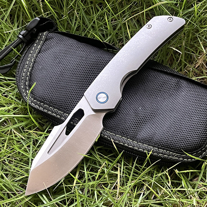 MASALONG M390 Steel Folding Pocket Knife - TC4 Titanium EDC Utility KNI-FD-002