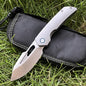 MASALONG M390 Steel Folding Pocket Knife - TC4 Titanium EDC Utility KNI-FD-002