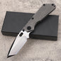 MASALONG D2 Steel Folding EDC Utility Knife - Titanium Handle Outdoor Tool Kni-fd-019