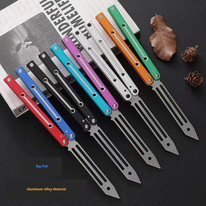 MASALONG Butterfly Trainer - Unbladed Folding Practice Tool Big Fish