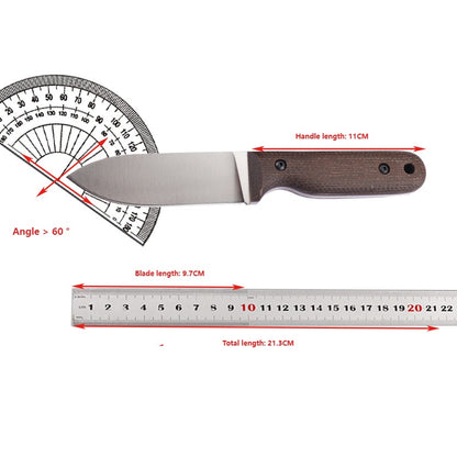MASALONG DC53 Fixed Blade Outdoor Utility Knife - Linen Handle EDC KNI-FD-017