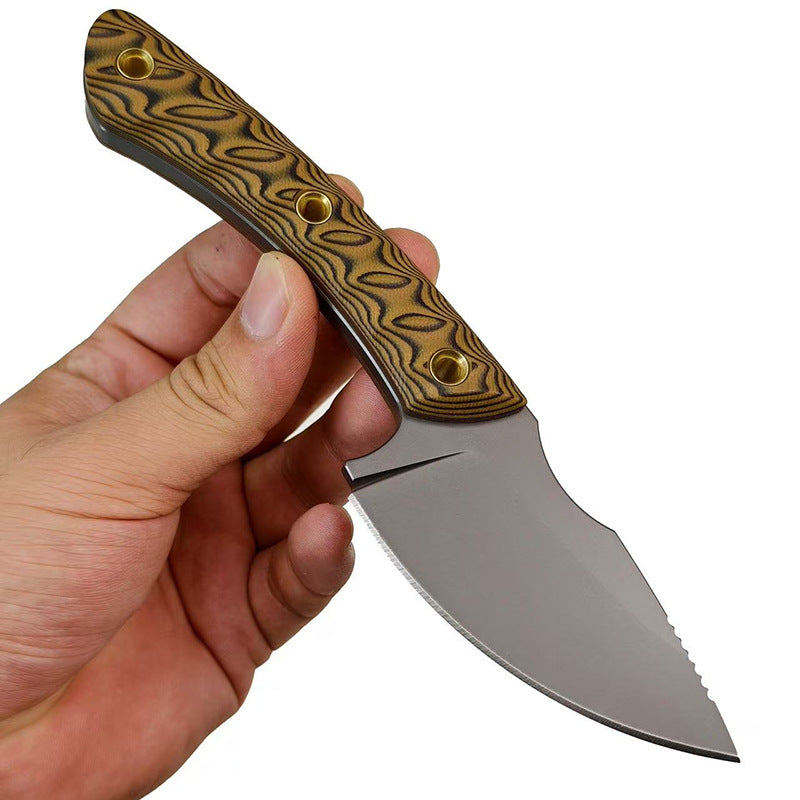 MASALONG USA-10 Fixed Blade Knife - G10 Handle Outdoor EDC Utility KNI-FD-039