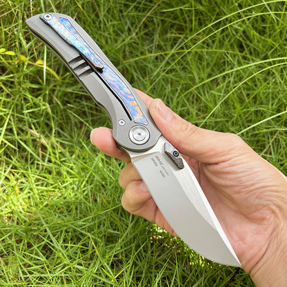 MASALONG M390 Titanium Folding Knife - Outdoor Camping EDC Utility KNI-FD-038