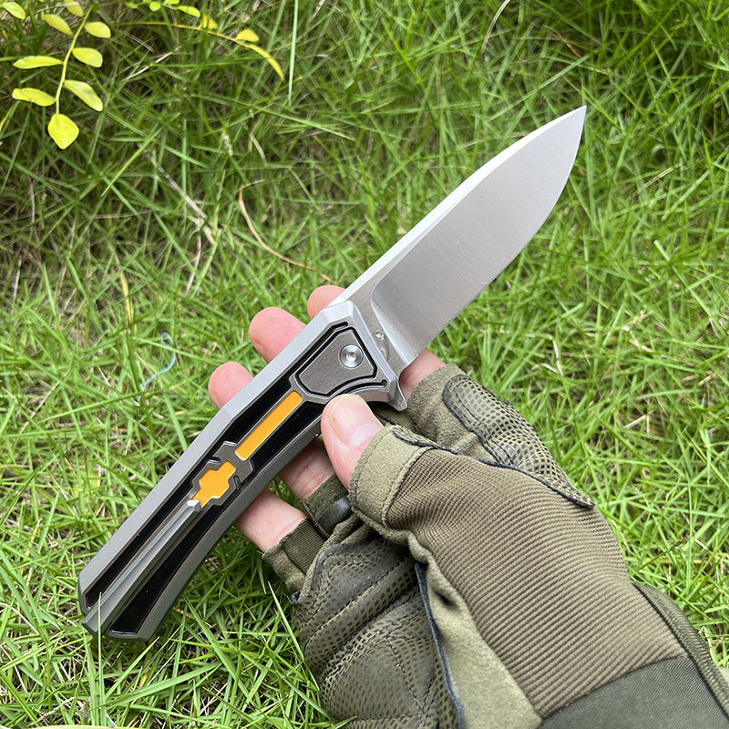 MASALONG VG10 Folding Outdoor EDC Knife - TC4 Titanium Handle Utility Tool KNI-FD-037