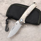 MASALONG VG10 Folding Pocket Knife - Titanium & Ironwood EDC Utility KNI-FD-018