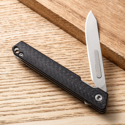 MASALONG Replaceable Blade Folding Utility Knife - 440C Stainless Steel EDC