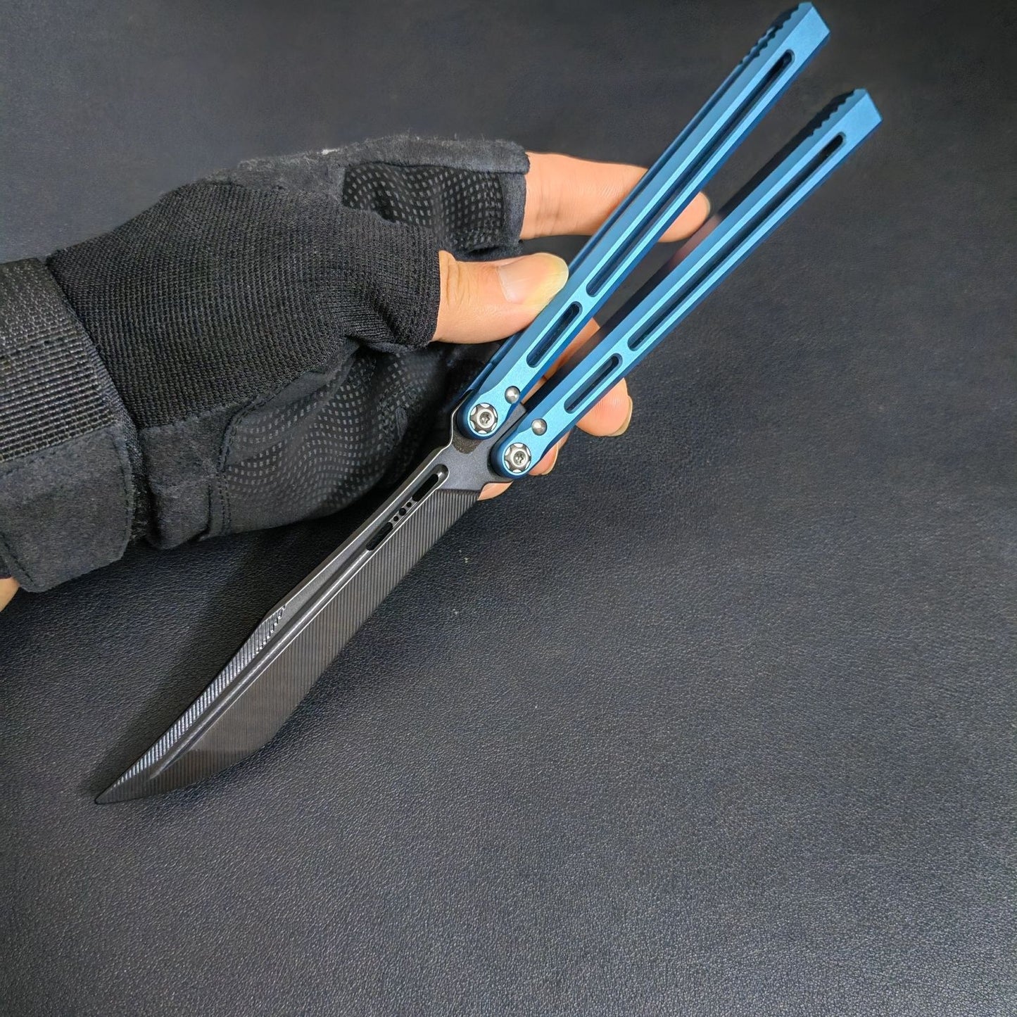 MASALONG Unsharpened Training Butterfly Knife - EDC Practice Balisong Tool