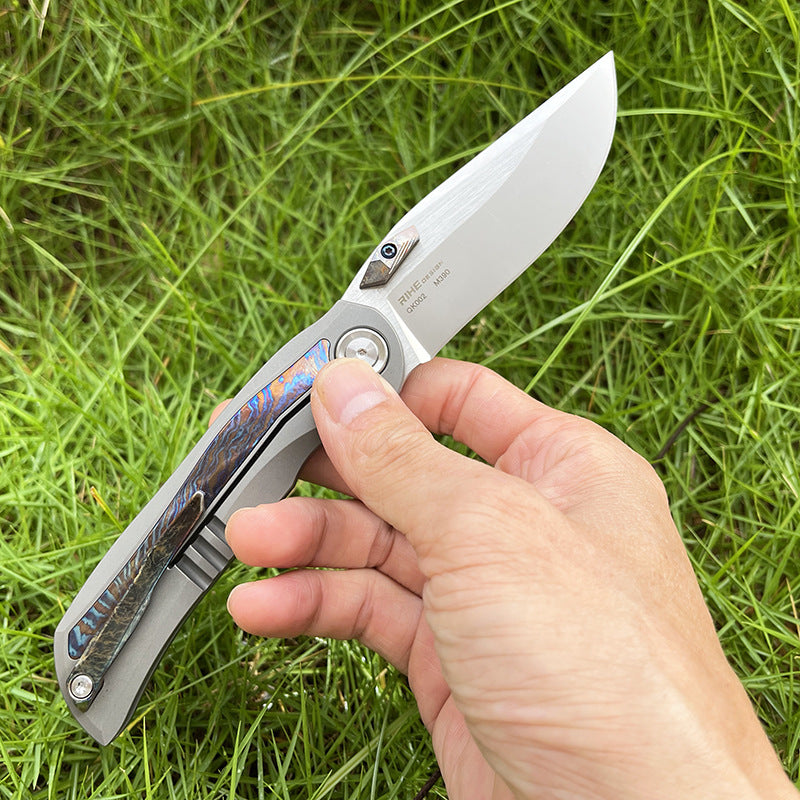 MASALONG M390 Titanium Folding Knife - Outdoor Camping EDC Utility KNI-FD-038