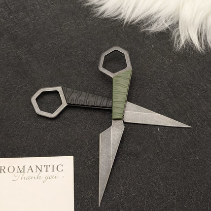 MASALONG Mini Karambit Fixed Blade Neck Knife - EDC Outdoor Utility