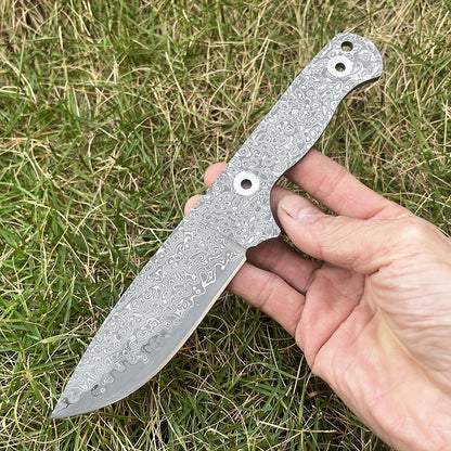 MASALONG DIY Damascus Steel Blade Blank - Semi-Finished Knife Making Project KNI-FD-014