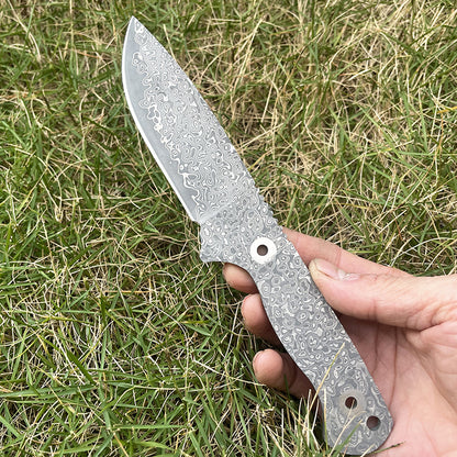 MASALONG DIY Damascus Steel Blade Blank - Semi-Finished Knife Making Project KNI-FD-014