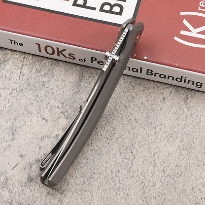MASALONG 14C28N Steel Folding Knife - TC4 Titanium EDC Utility KNI-FD-015