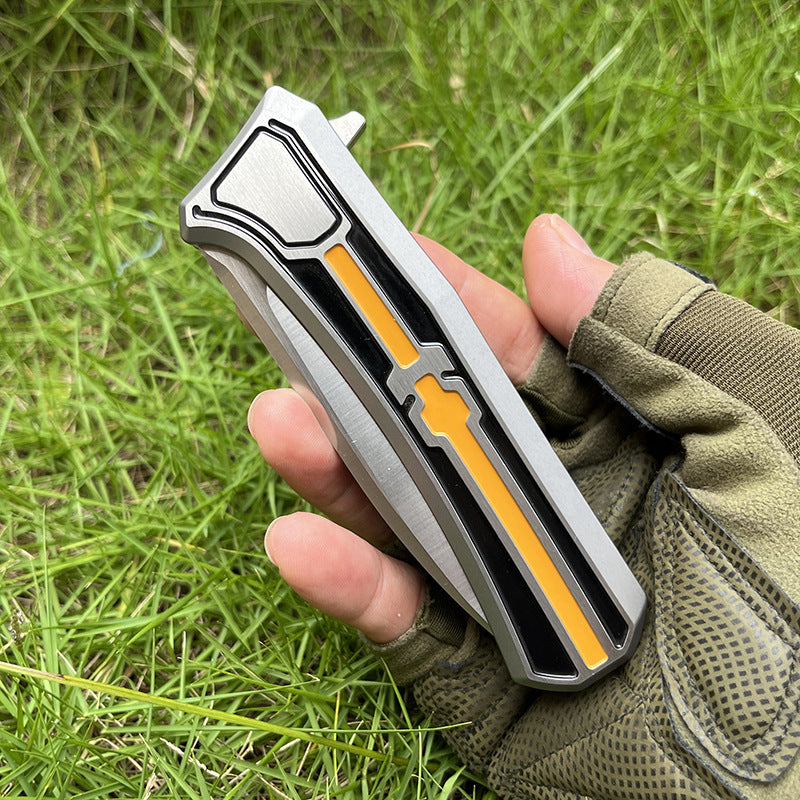 MASALONG VG10 Folding Outdoor EDC Knife - TC4 Titanium Handle Utility Tool KNI-FD-037