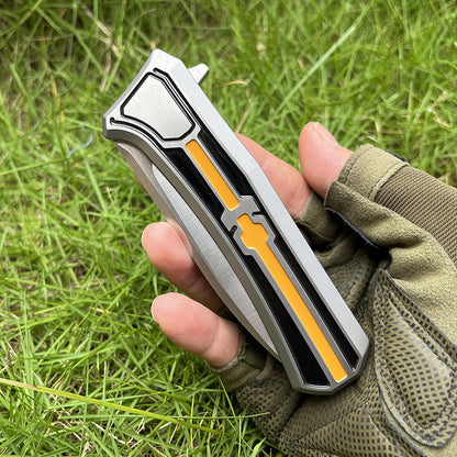 MASALONG VG10 Folding Outdoor EDC Knife - TC4 Titanium Handle Utility Tool KNI-FD-037