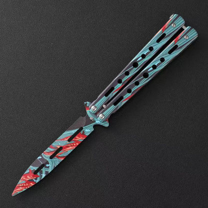 MASALONG Stainless Steel Butterfly Trainer - Smooth EDC Practice Tool MA-TJD-Balis-6