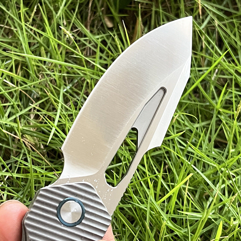 MASALONG M390 Steel Folding Pocket Knife - TC4 Titanium EDC Utility KNI-FD-002
