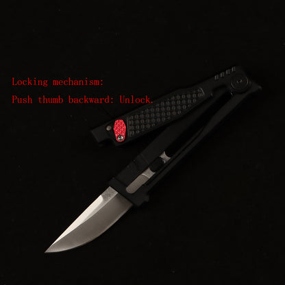 MASALONG D2 Steel Folding Utility Knife - CNC Aluminum EDC Outdoor Tool