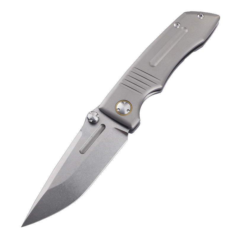 MASALONG VG10 Titanium Folding Knife - Outdoor EDC Utility Tool
