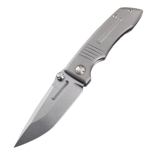 MASALONG VG10 Titanium Folding Knife - Outdoor EDC Utility Tool