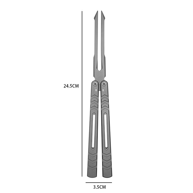 MASALONG Aluminum Alloy Flipping Trainer - Unsharpened Practice Tool MA-TJD-Balis-5