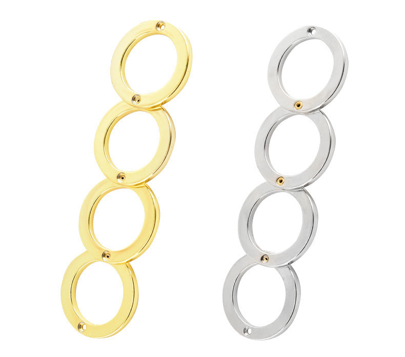 MASALONG 4-Ring Novelty ring accessory, transformable outdoor ring, EDC self-defense tool, emergency window breaker, anti-assault device.