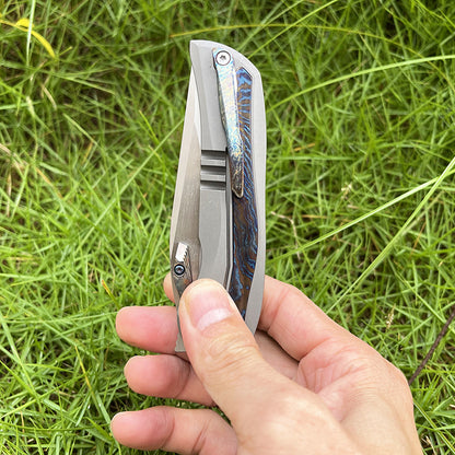 MASALONG M390 Titanium Folding Knife - Outdoor Camping EDC Utility KNI-FD-038