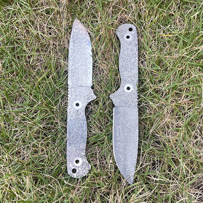 MASALONG DIY Damascus Steel Blade Blank - Semi-Finished Knife Making Project KNI-FD-014