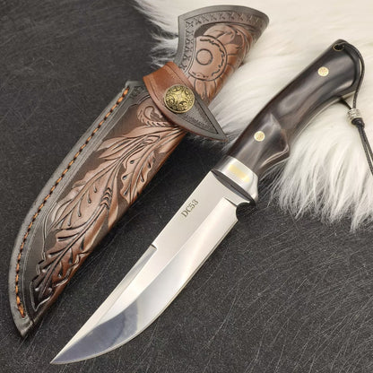 MASALONG DC53 Fixed Blade Outdoor Utility Knife - Camping & Bushcraft Tool