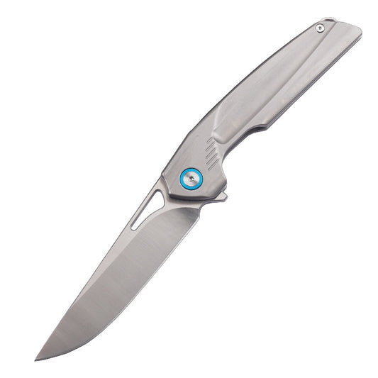 MASALONG D2 Steel Bearing EDC Folding Knife - Titanium Handle Outdoor Utility KNI-FD-010
