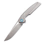MASALONG D2 Steel Bearing EDC Folding Knife - Titanium Handle Outdoor Utility KNI-FD-010