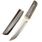 MASALONG VG10 Damascus Fixed Blade Outdoor Utility Knife - Pockwood Handle