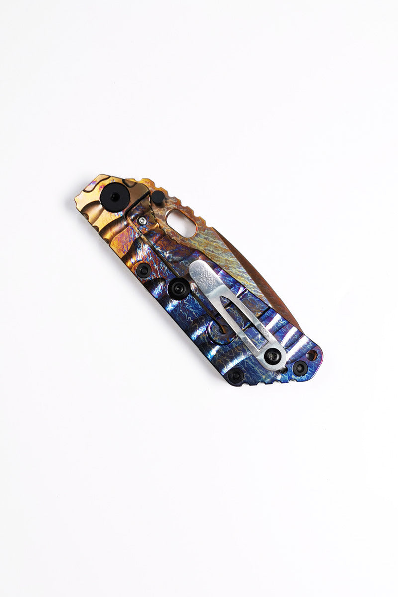 Masalong MH261 Vanguard Storm Pattern M390 Powder Steel Outdoor Portable Small Folding Knife High end Collection