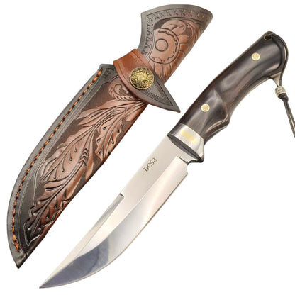 MASALONG DC53 Fixed Blade Outdoor Utility Knife - Camping & Bushcraft Tool