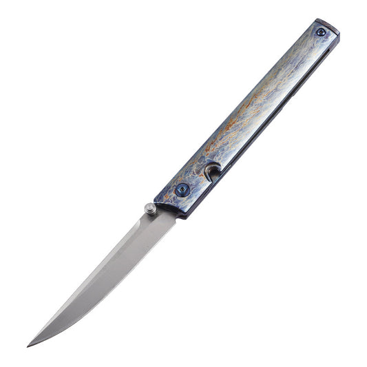 MASALONG Colorful Lightning Titanium EDC Folding Pen Knife - Outdoor Utility