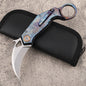 MASALONG 14C28N Steel Folding Karambit EDC Utility Knife -TC4 Titanium Handle KNI-FD-022