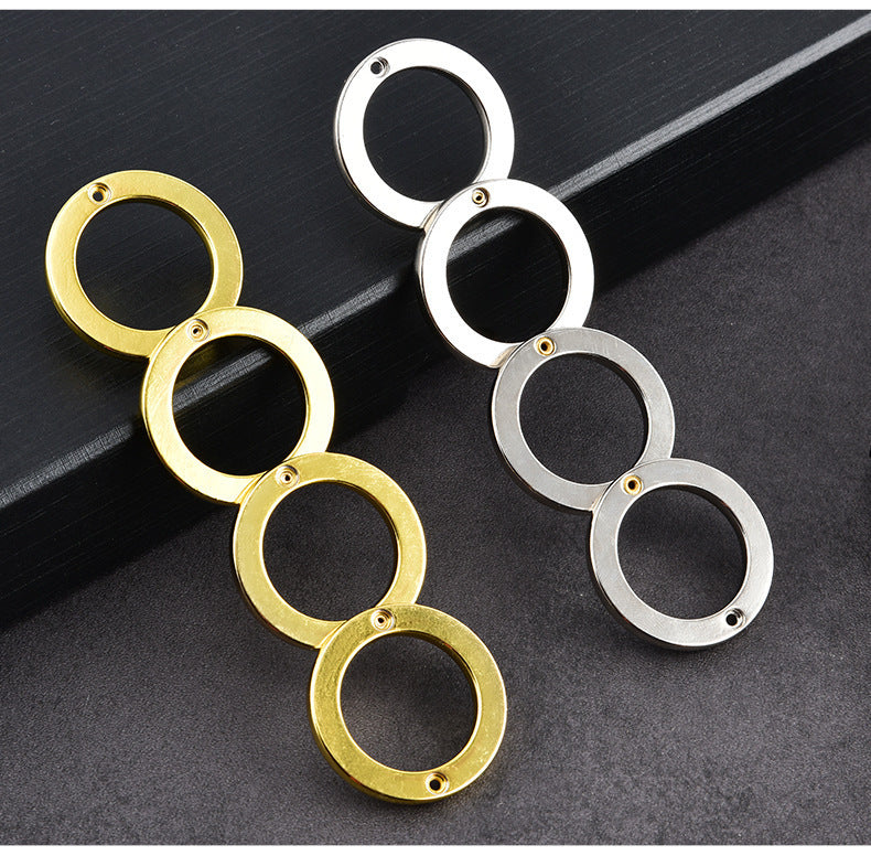 MASALONG 4-Ring Novelty ring accessory, transformable outdoor ring, EDC self-defense tool, emergency window breaker, anti-assault device.