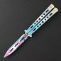 MASALONG Stainless Steel Butterfly Trainer - Smooth EDC Practice Tool MA-TJD-Balis-6