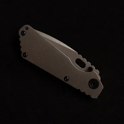 MASALONG Titan Damascus Blade faca tática dobrável, cabo especial de ébano preto EDC kni246