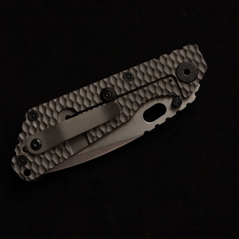 MASALONG Titan Damascus Blade faca tática dobrável, cabo especial de ébano preto EDC kni246