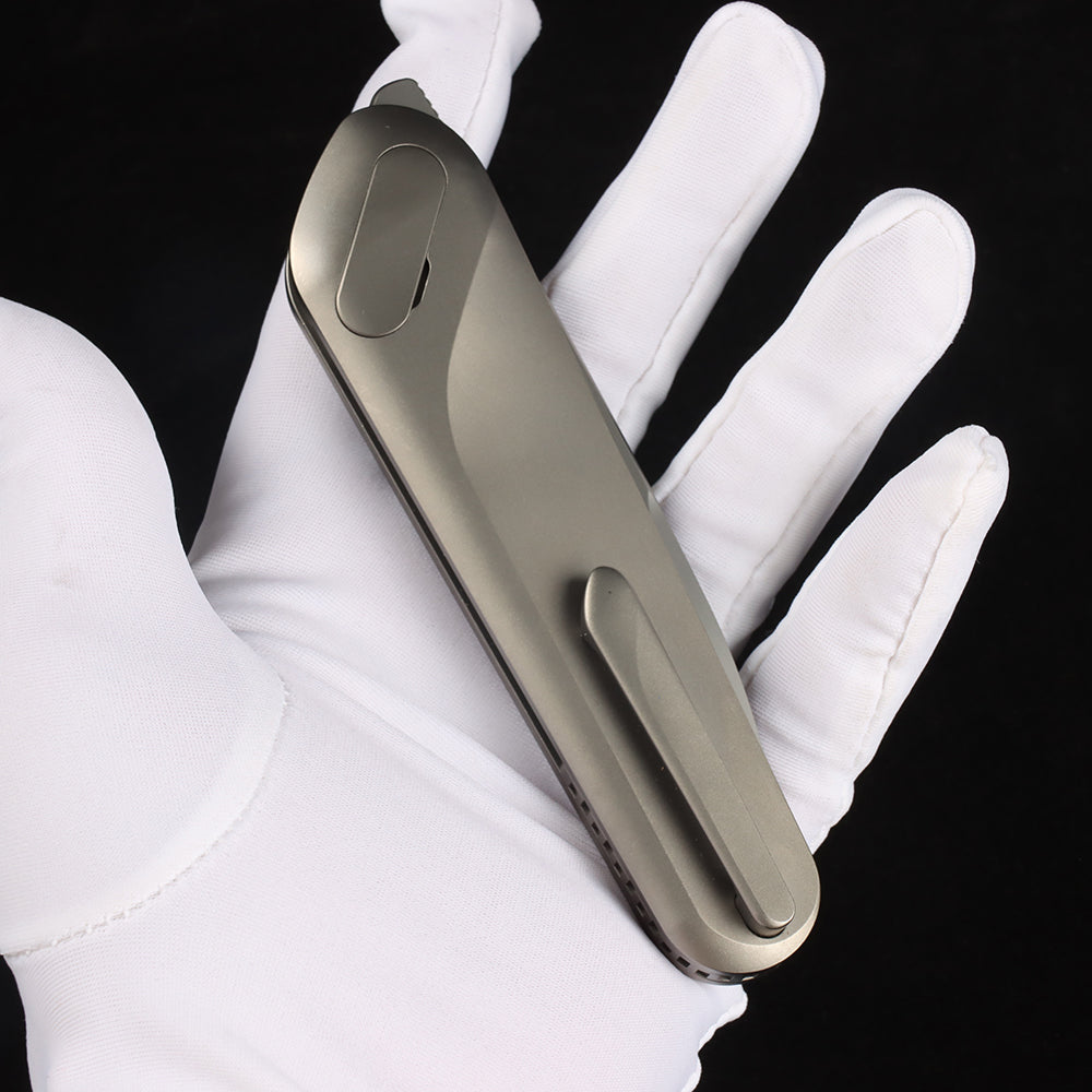 Masalong Supercar series Kni277 outdoor survival folding knife camping titanium alloy VG10 blade high hardness