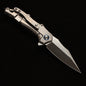 Masalong kni289 VG10 Steel Small Folding Knife — High-Hardness Titanium Alloy Handle (Ideal for Outdoor Camping, Vehicle Carry, and Travel)